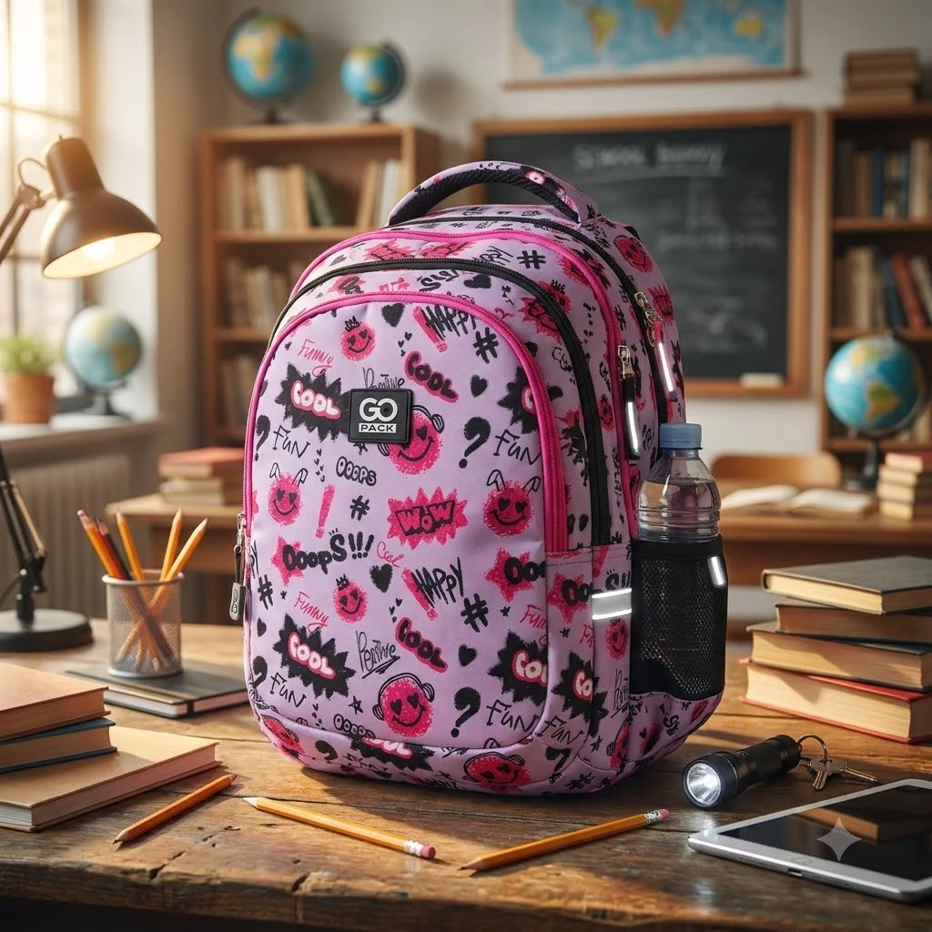 Рюкзак шкільний GoPack "Cool" GO25-162M-2 рожевий