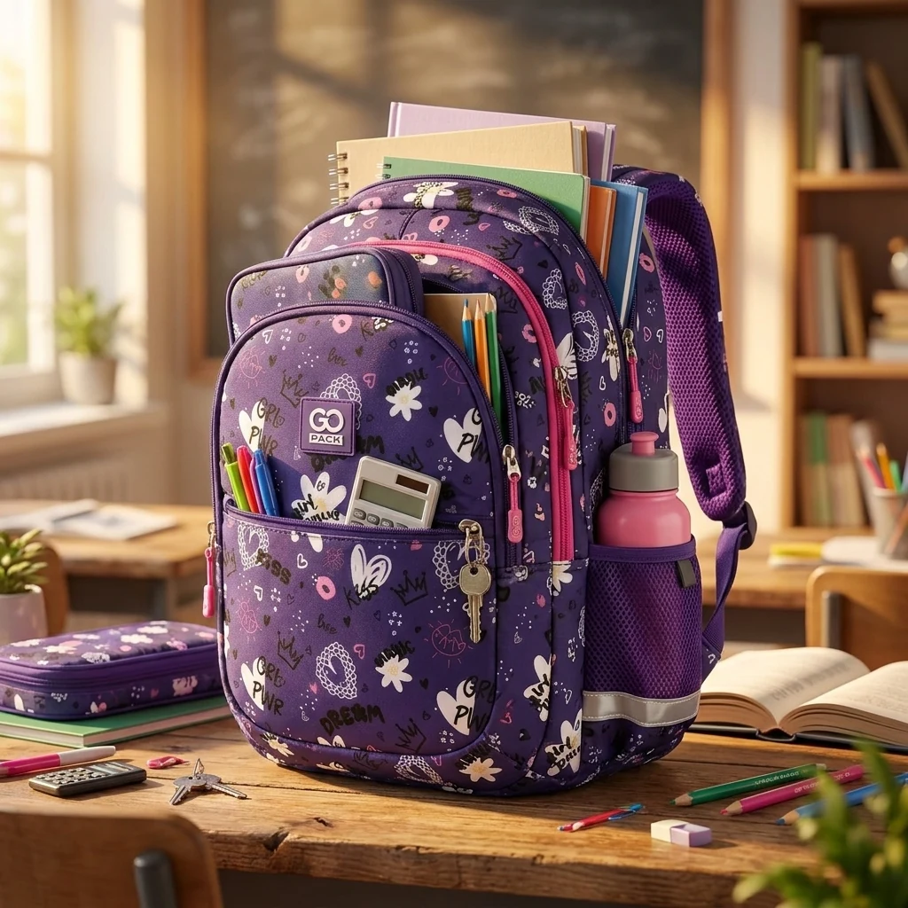 Рюкзак шкільний GoPack "GRL" GO25-162M-3 фіолетовий