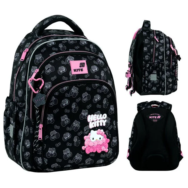 Рюкзак шкільний "Hello Kitty" Kite HK26-763M чорний — фото 2