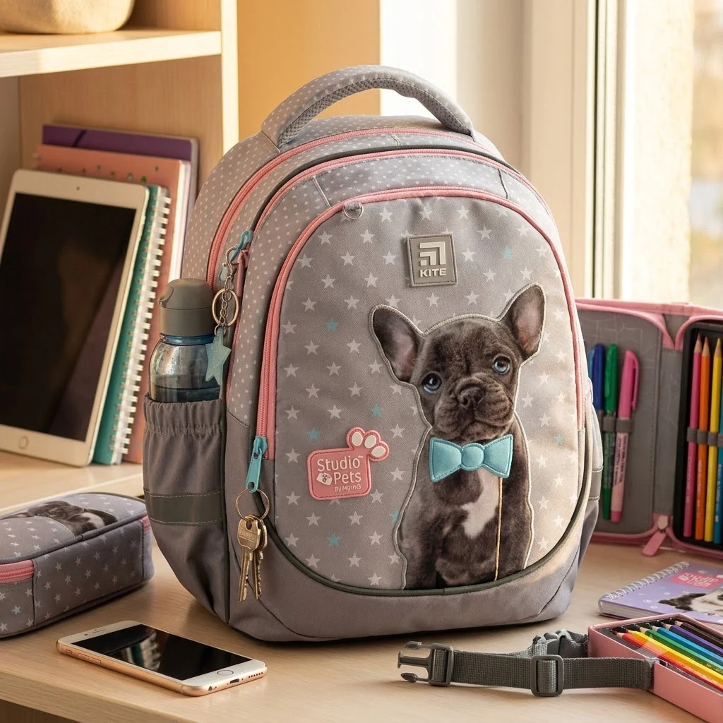 Рюкзак шкільний "Studio Pets" Kite SP24-700M бузковий
