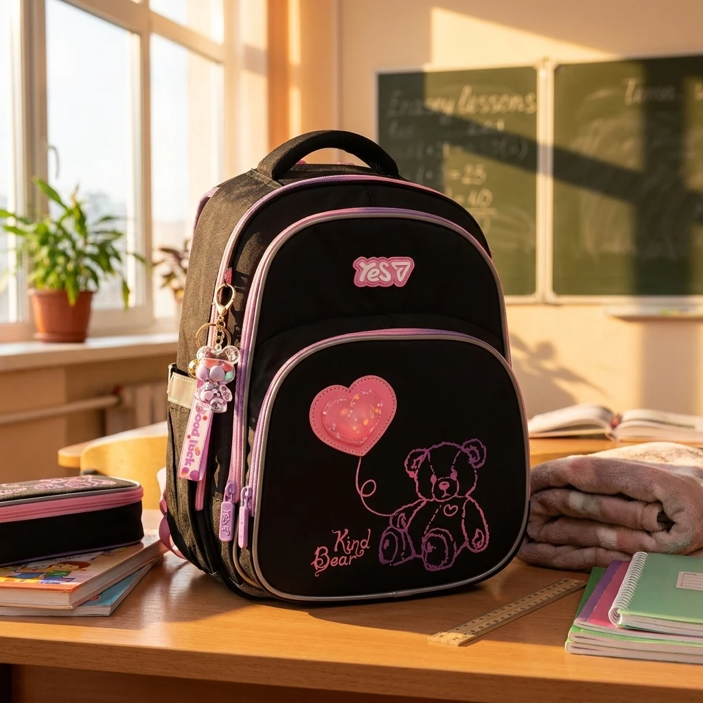 Рюкзак шкільний Yes S-91M Pink Bear 550499