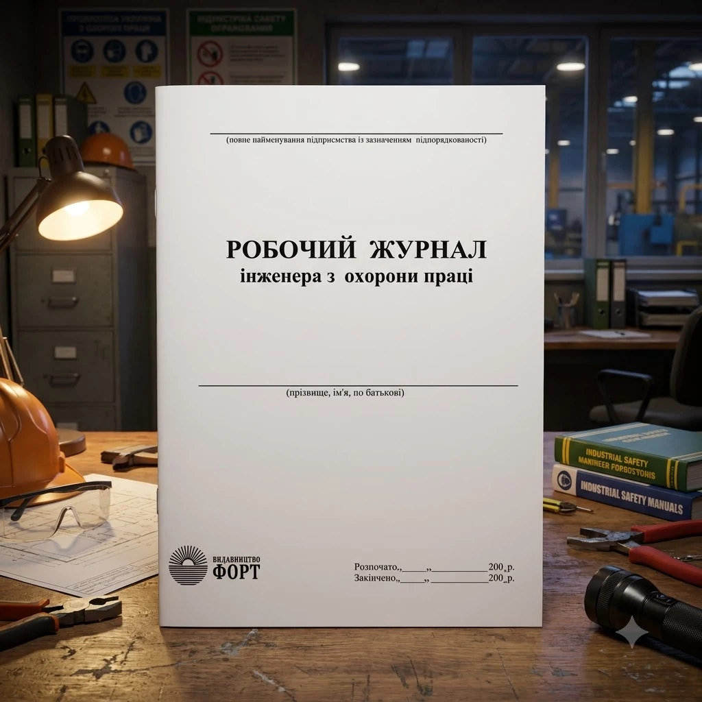 Робочий журнал інженера з охорони праці.