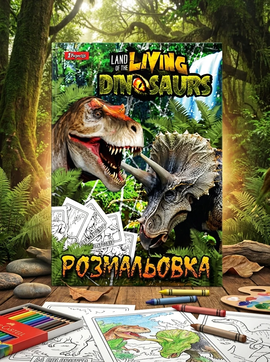 Розмальовка А4 1 Вересня Dinosaurs 2 742584