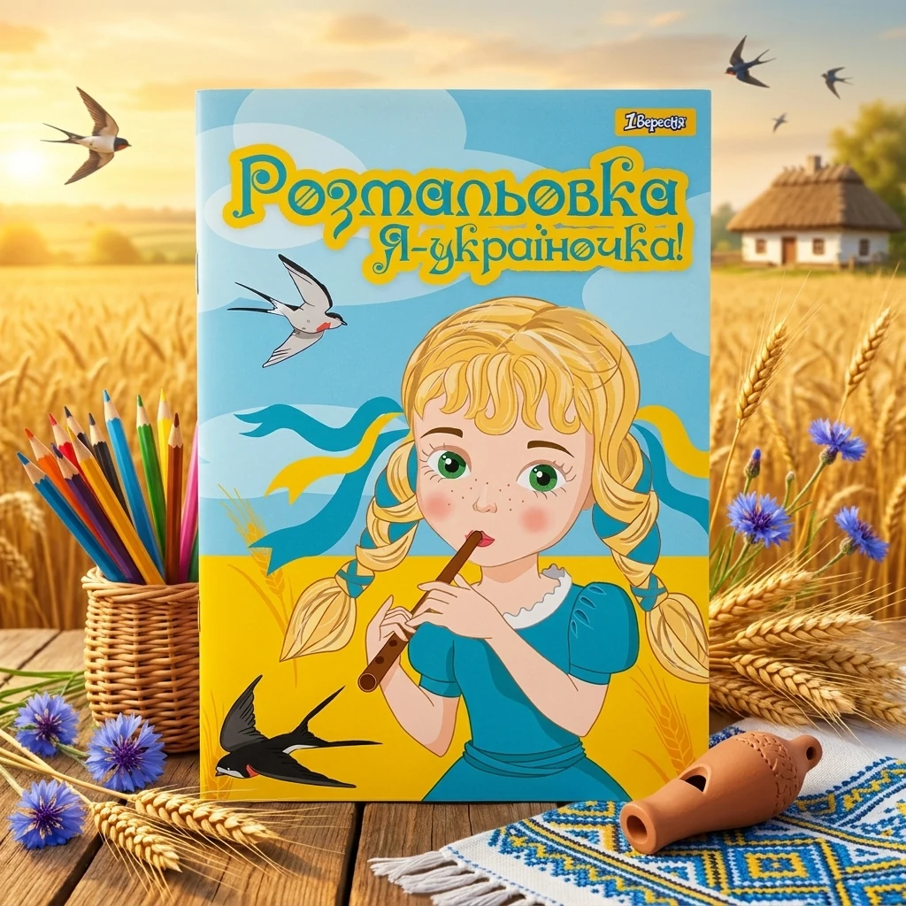 Розмальовка А4 12 сторінок "Я Україночка!" 1 Вересня
