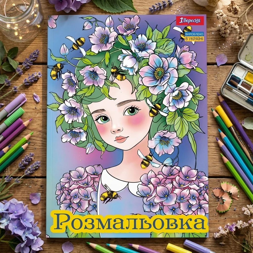 Розмальовка А4 12 сторінок "Квіткові феї"