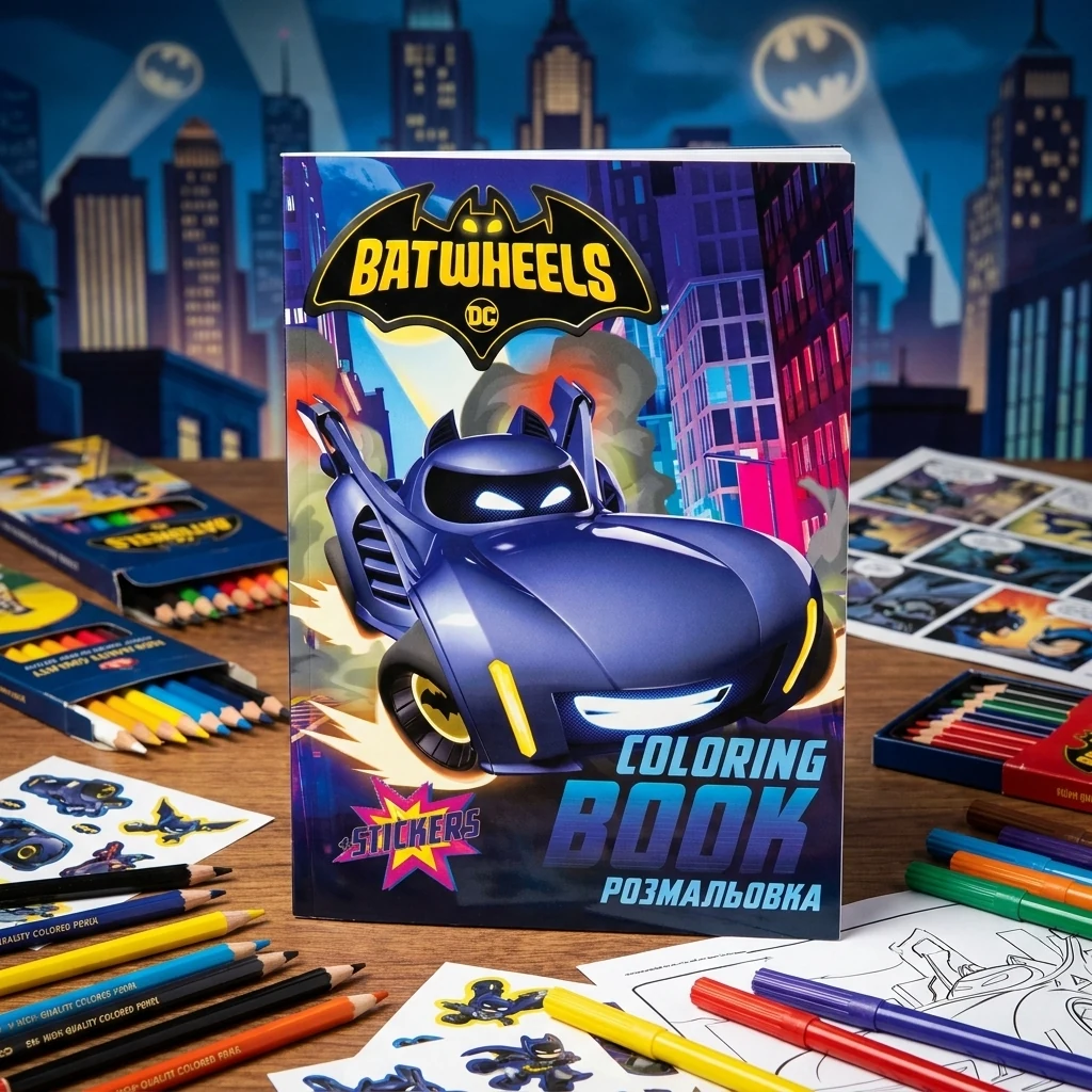 Розмальовка А4 16 сторінок "Batman: Batwheels"