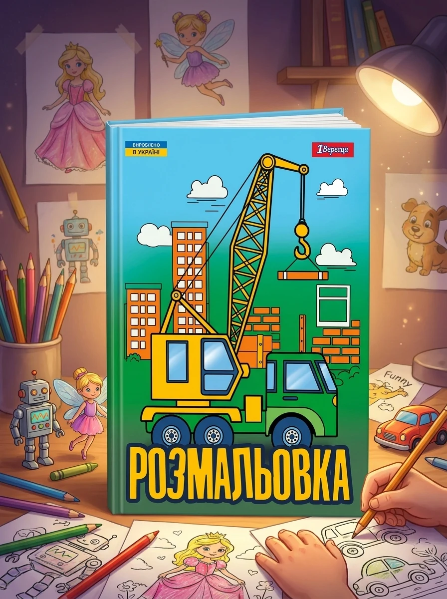 Розмальовка А4 1Вересня Супер машини 743041