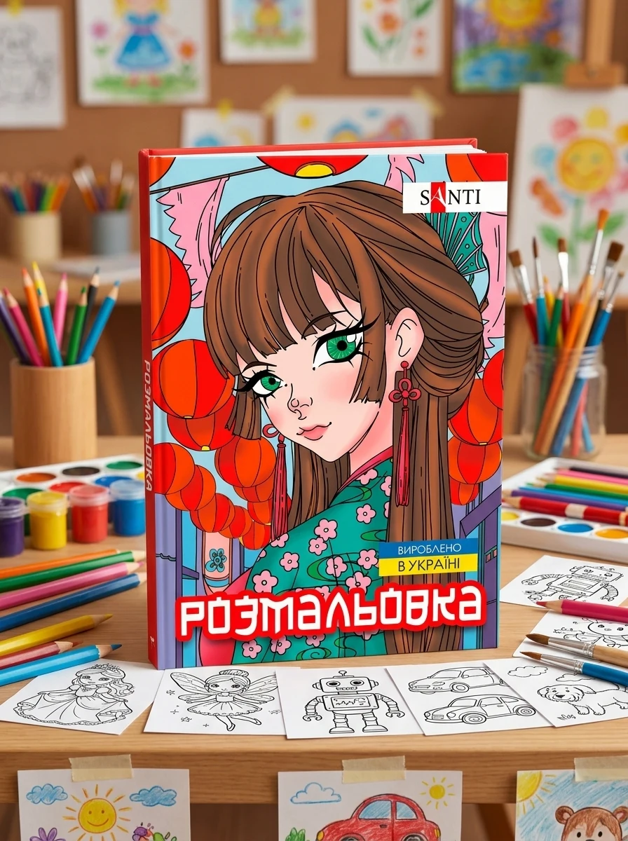 Розмальовка А4 SANTI Аніме 743048