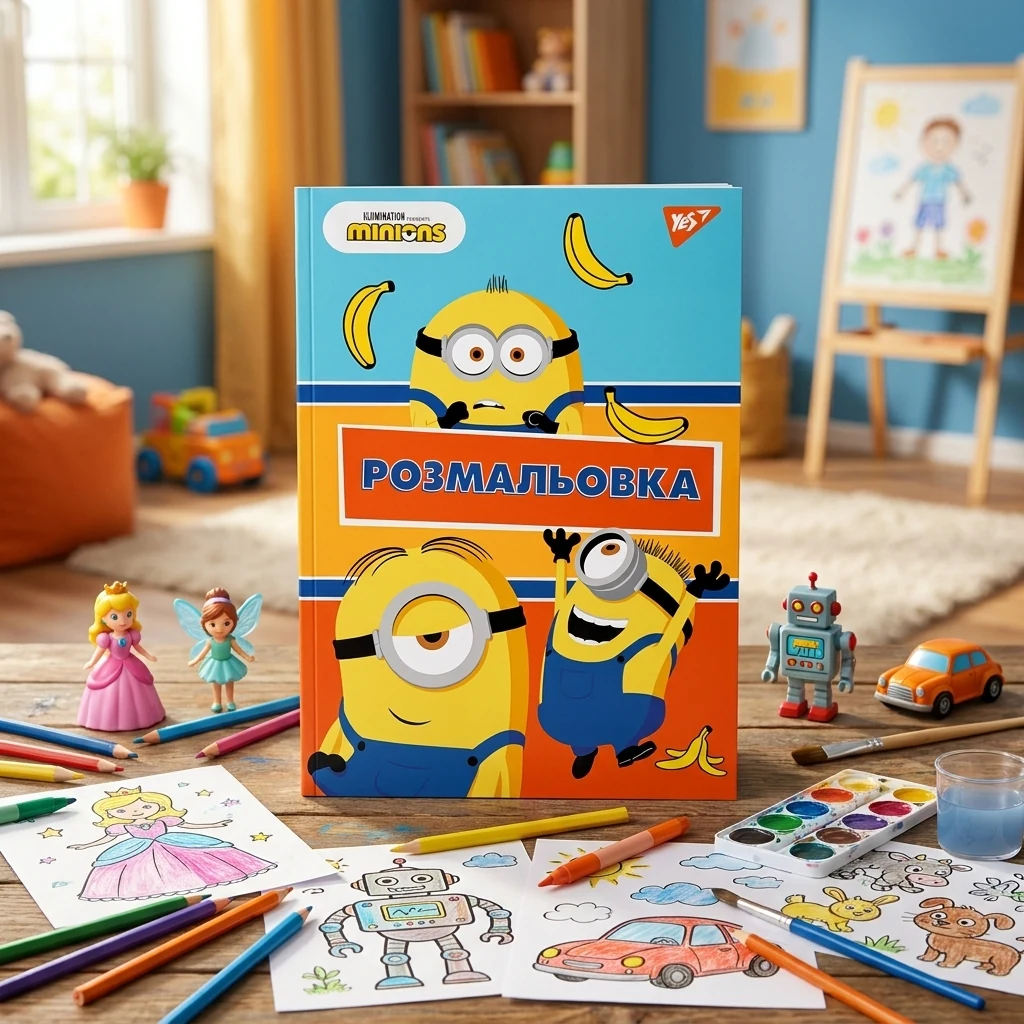 Розмальовка А4 YES Minions 12 сторінок 742917