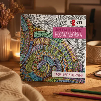 Розмальовка-антистрес Santi Таємничі візерунки 20 сторінок