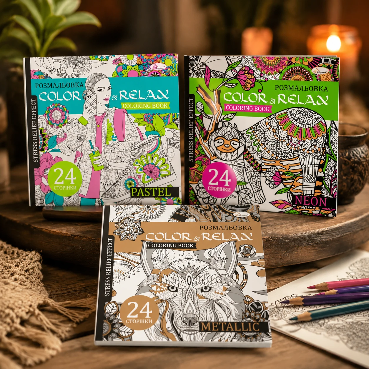 Розмальовка Апельсин Color & Relax РМ-67 — Розмальовки та аплікації