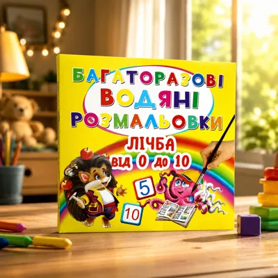 РОЗМАЛЬОВКА багаторазова водяна асорті