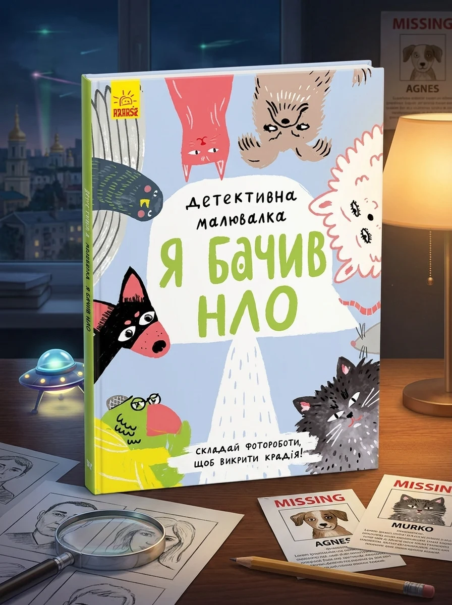Розмальовка Детективна Я бачив НЛО К1429002У