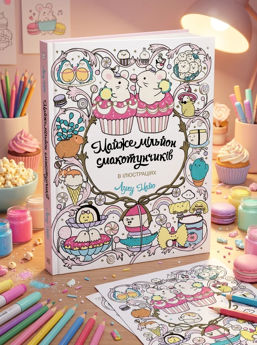 Розмальовка Майже мільйон смакотунчиків