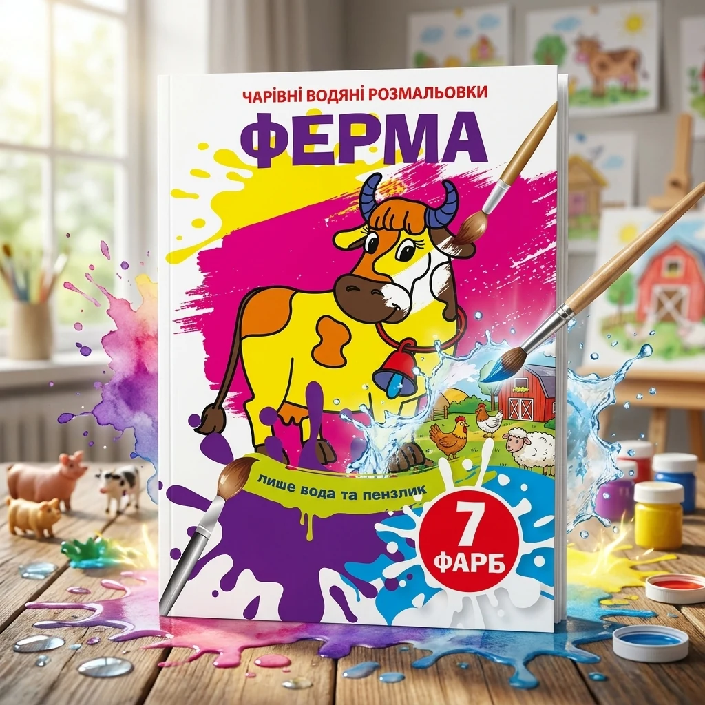 Розмальовка водна 17*24 см "Ферма"