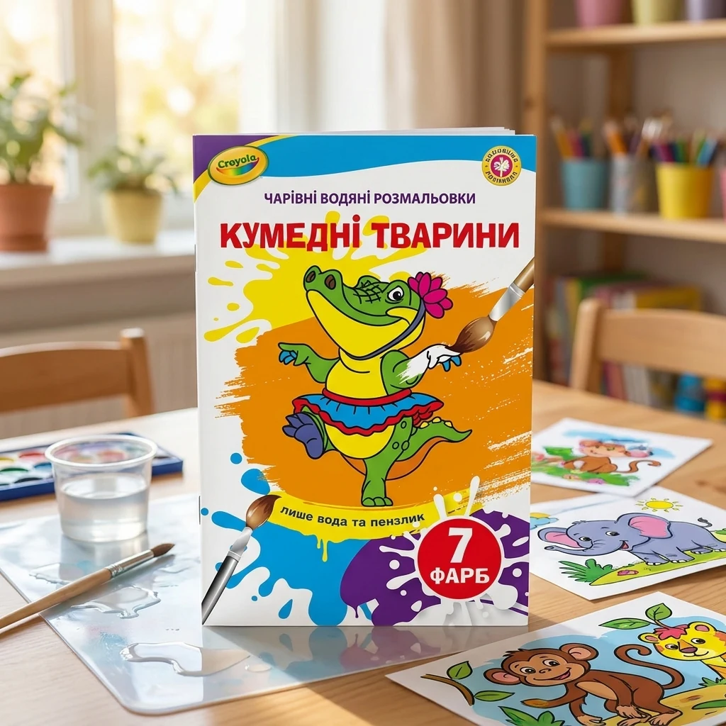 Розмальовка водна 17*24 см "Кумедні тварини"