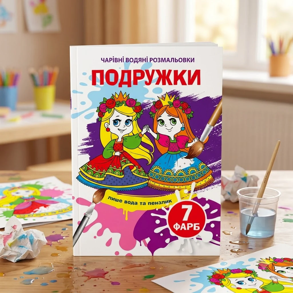 Розмальовка водна 17*24 см "Подружки"