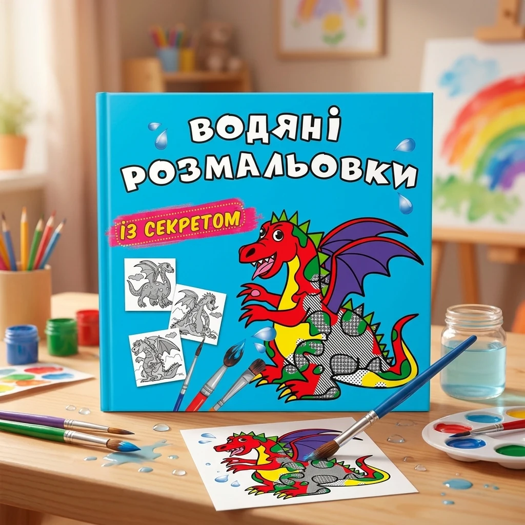 Розмальовка водна 24*23 см "Дракончик"
