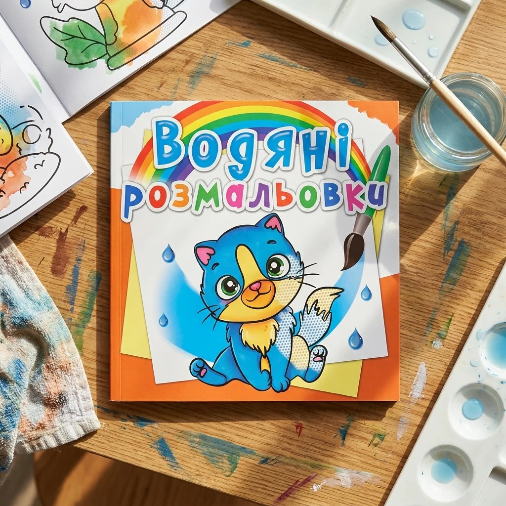 Розмальовка водна 24*23 см "Котики"