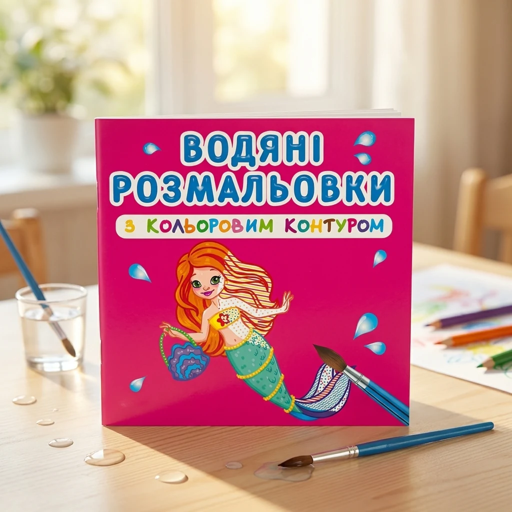 Розмальовка водна 24*23 см "Принцеси та русалоньки"