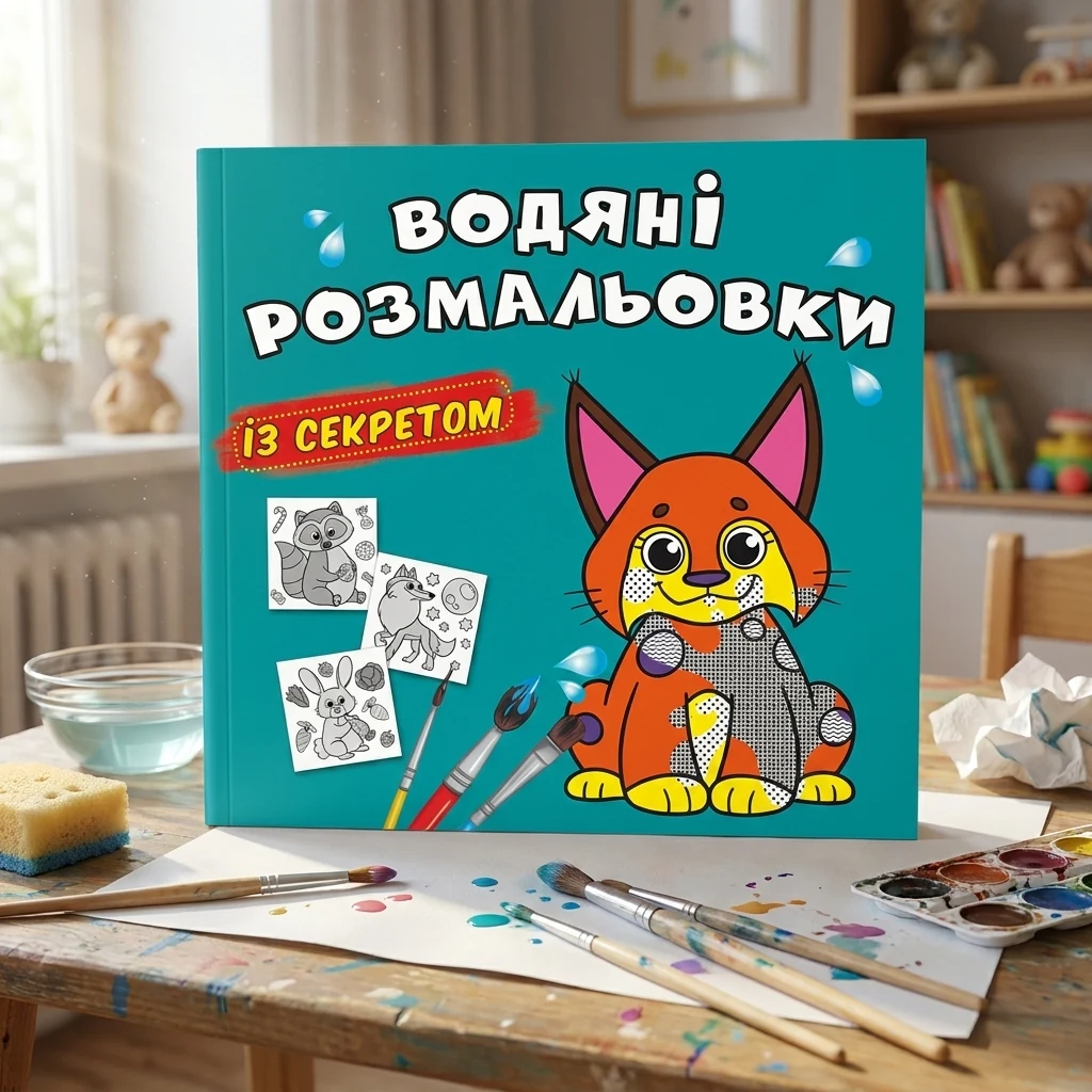 Розмальовка водна 24*23 см "Рись"