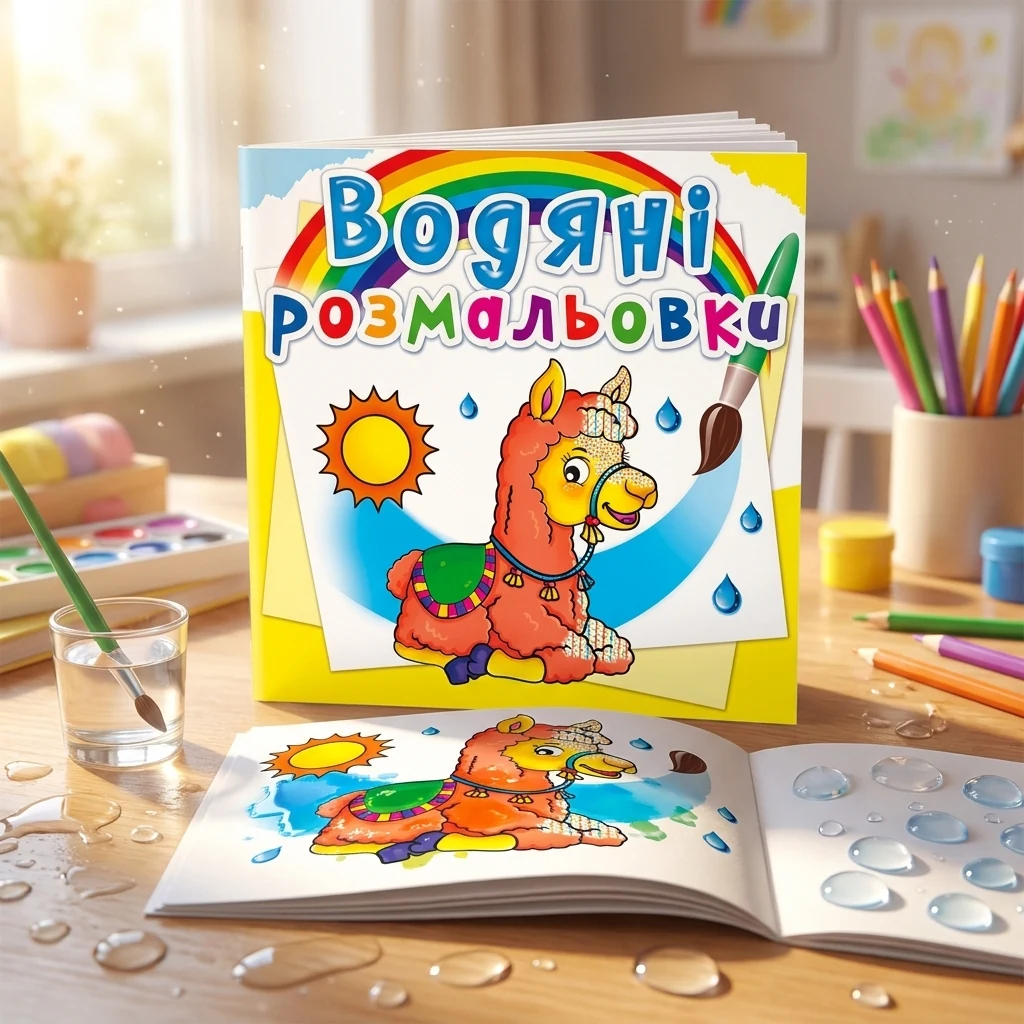 Розмальовка водна 24*23 см "Зоопарк"
