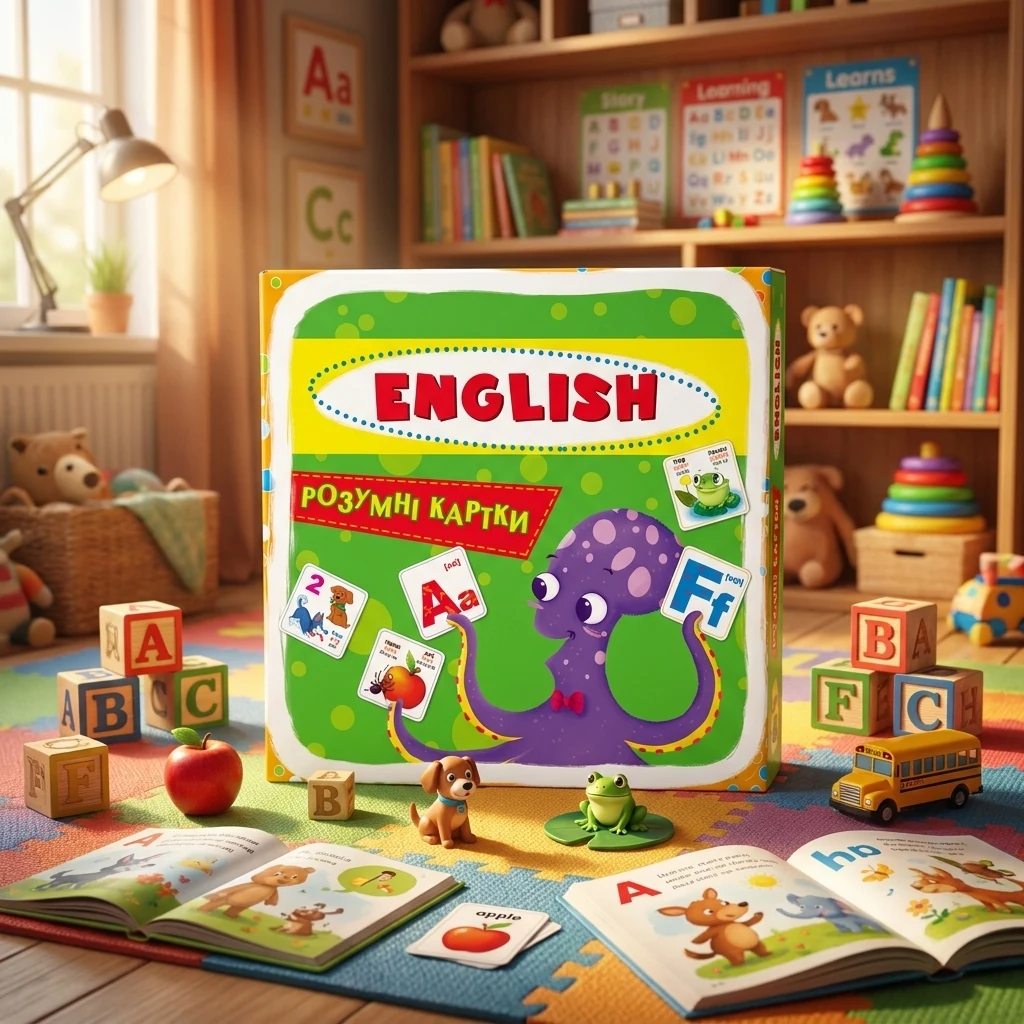 Розумні картки. English ABC.30 карток