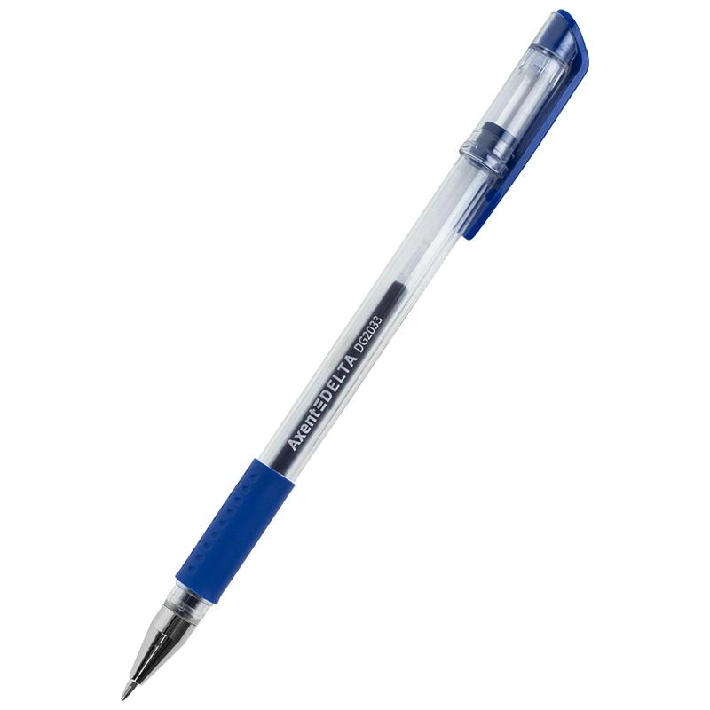 Ручка гелева Axent 0,7мм з грипом синя — фото 3