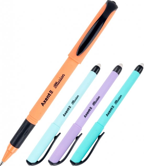 Ручка гелева пиши-стирай Axent Illusion синя — фото 2