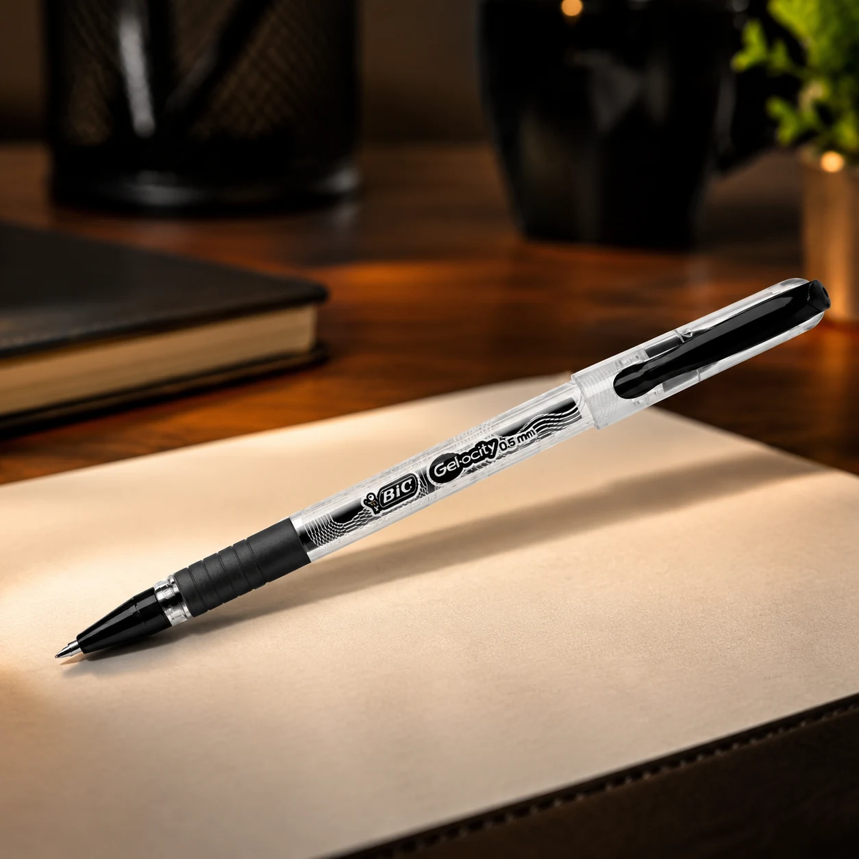 Ручка гелева Gelocity Stic BIC чорна — Ручки та олівці