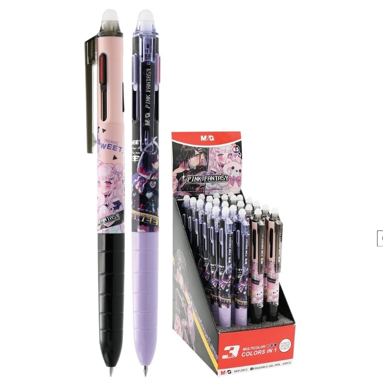 Ручка гелева M&G Pink Fantasy 0,5 мм чорна — фото 2