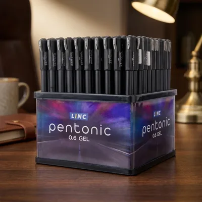 Ручка гелева Pentonic LINC чорна 0.6мм 411986