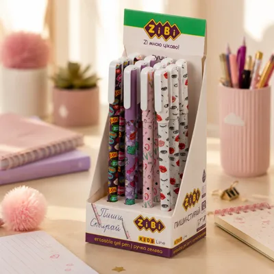 Ручка гелева Пиши-стирай 0,5мм для дівчаток ZiBi KIDS Line ZB.2212-99