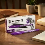 Ручка гелева пиши-стирай Hiper Zebra фіолетова — фото 1