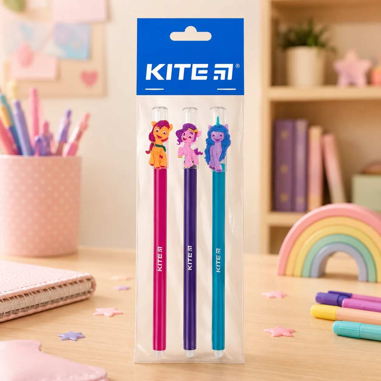 Ручка гелева пиши-стирай KITE синя — Ручки та олівці