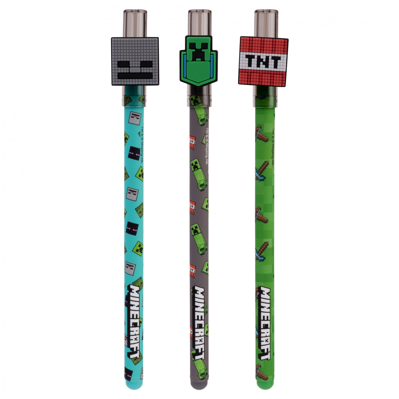 Ручка гелева пиши-стирай YES Minecraft синя 0,5 мм — фото 3