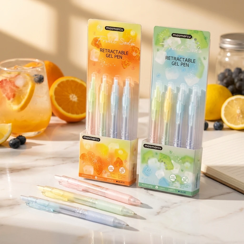 Ручка гелева автоматична M&G 05 синя Fruit 023FQ22 — 