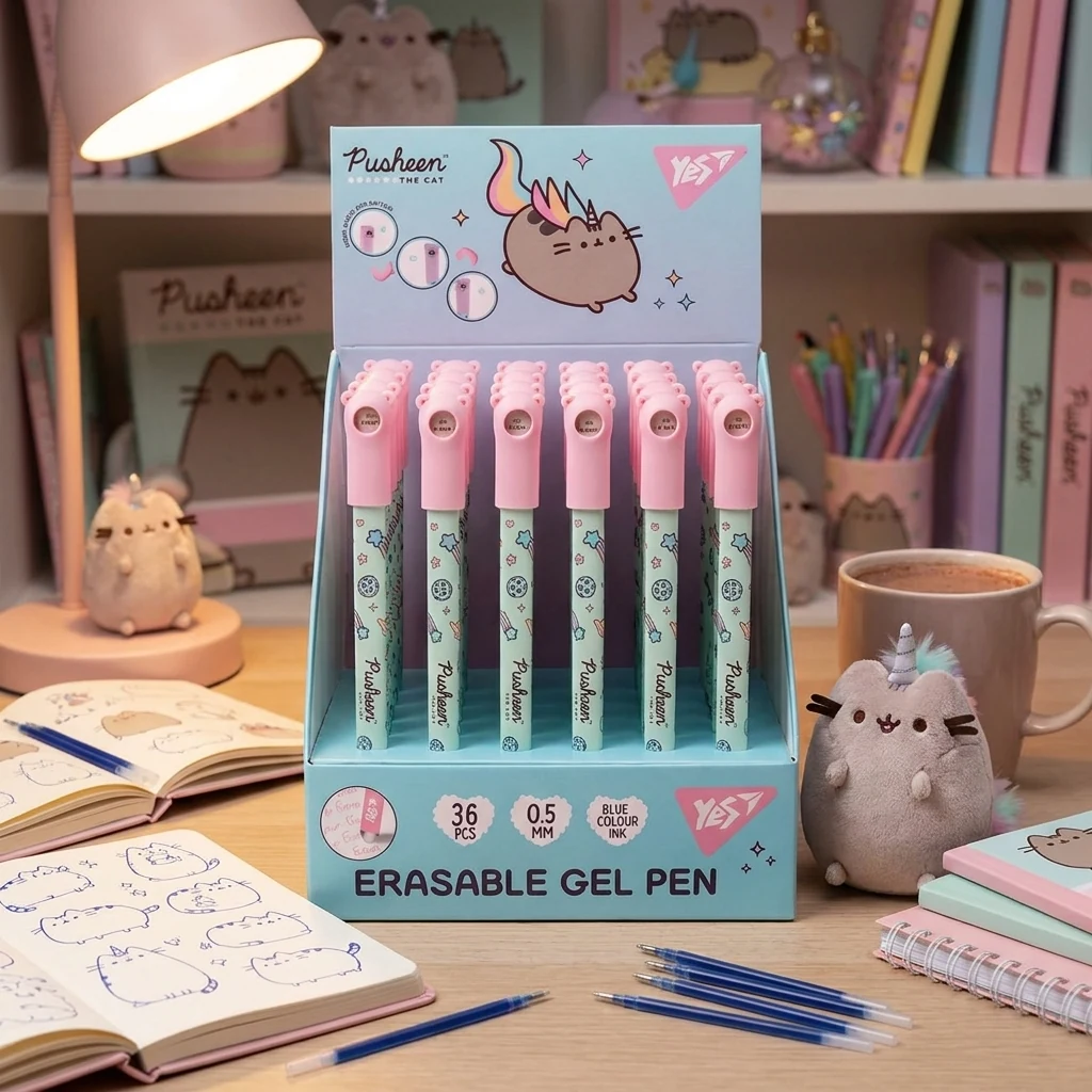 Ручка гелева пиши-стирай "Pusheen" Yes