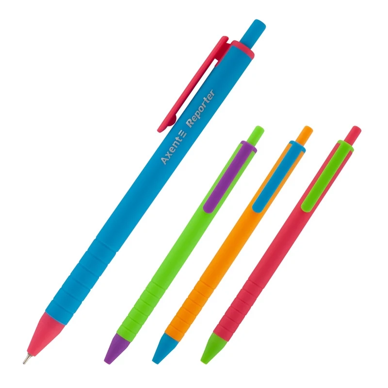 Ручка кулькова Axent Reporter Color синя — фото 2