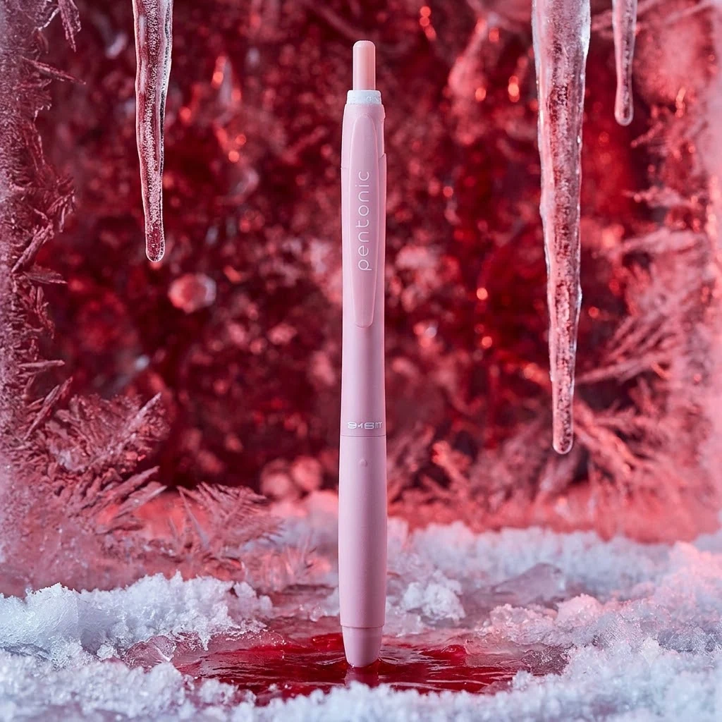 Ручка кулькова 0,7 мм червона Pentonic Frost BRT