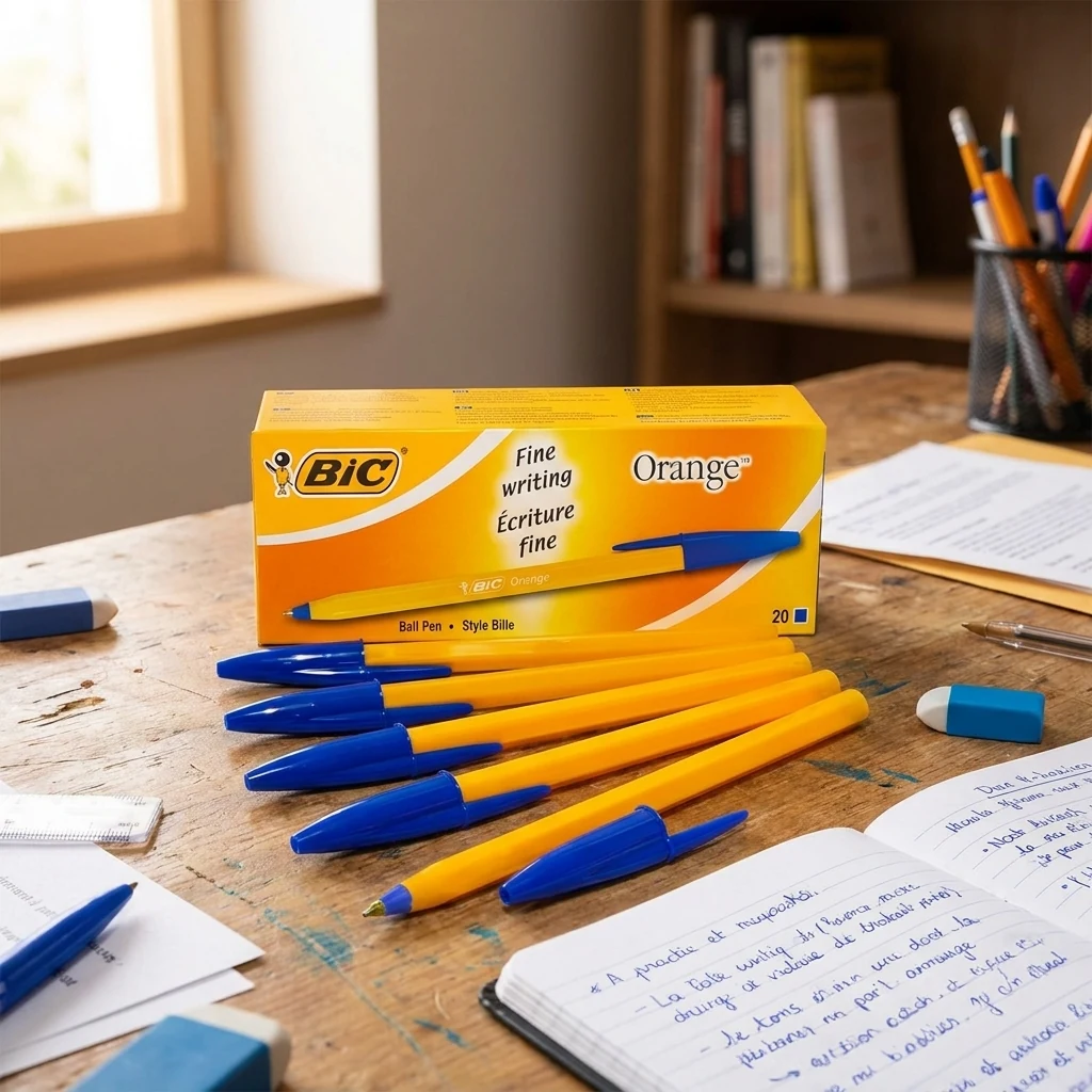 Ручка кулькова 0,8 мм синя "Orange" Bic