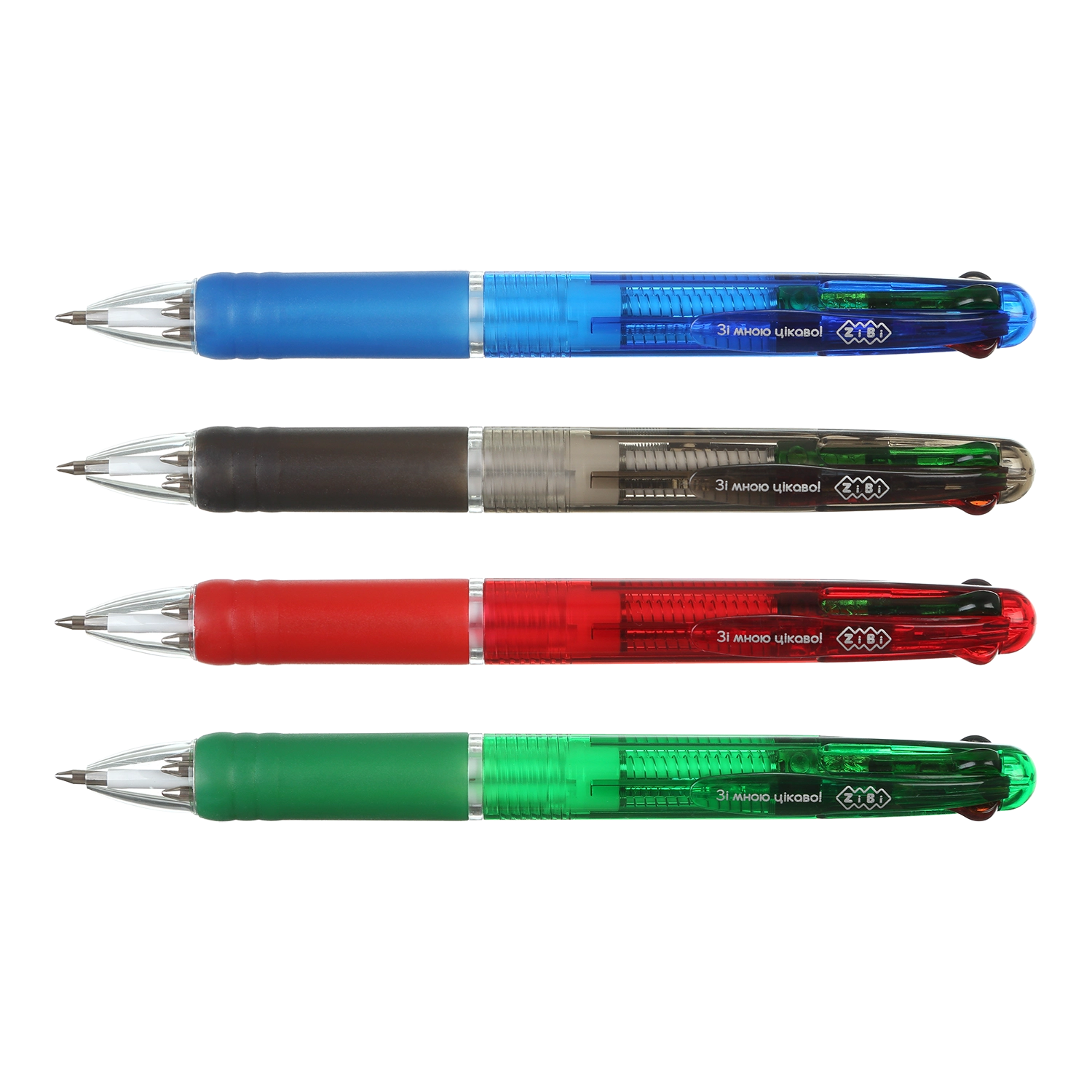 Ручка кулькова автоматична 4 в 1 ZiBi KIDS Line — фото 2