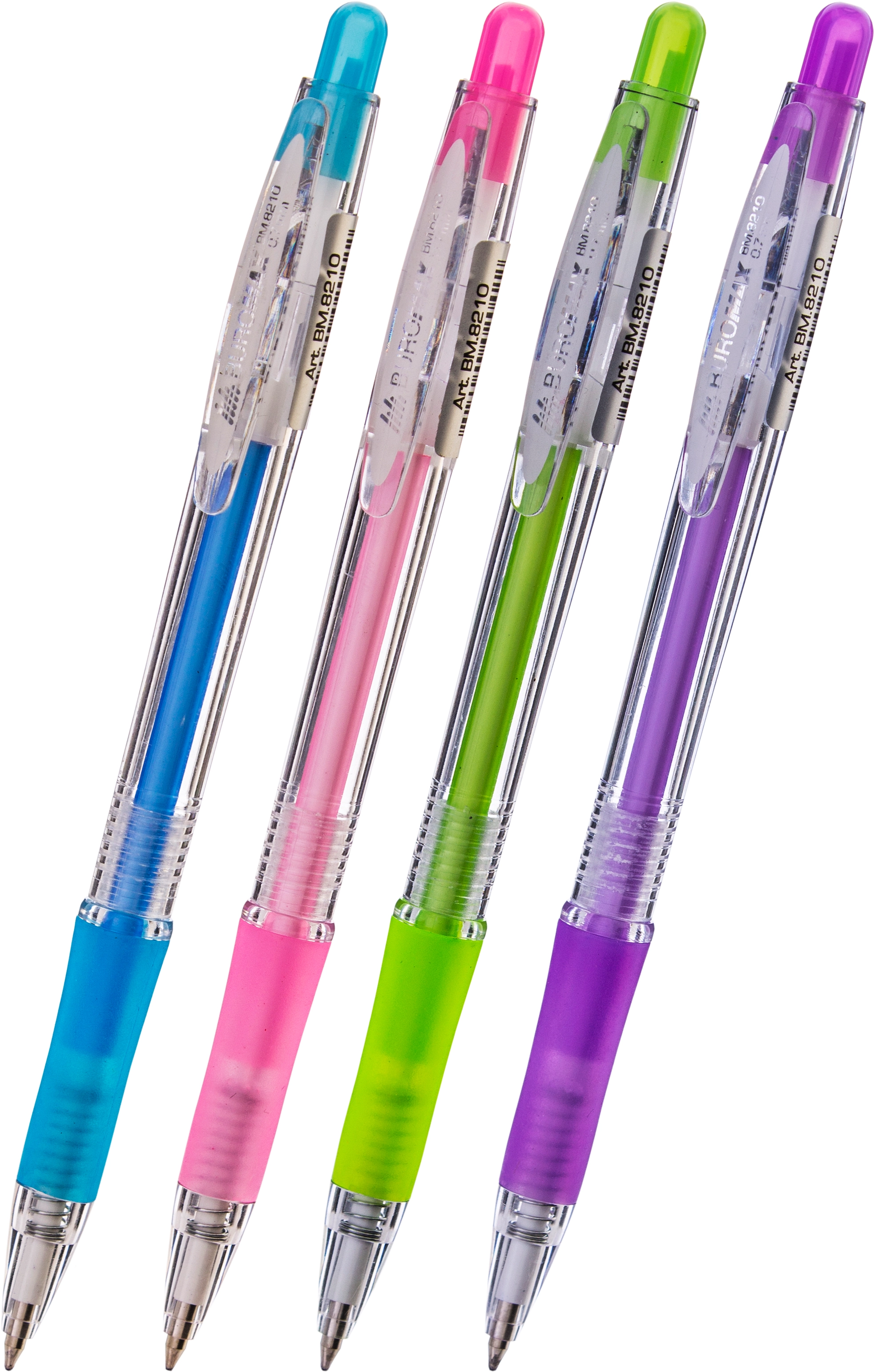 Ручка кулькова синя BUROMAX CRYSTAL PASTEL — фото 2