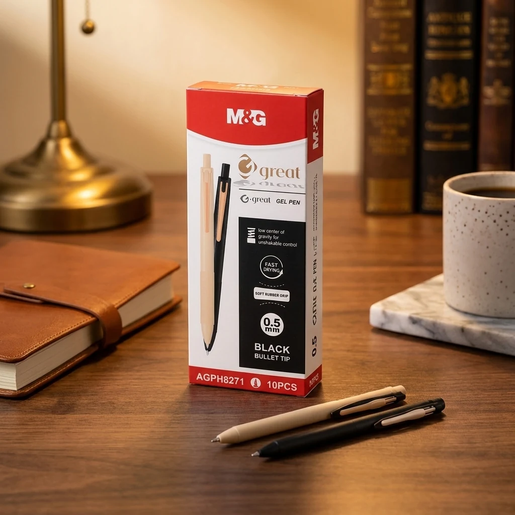 Ручка кулькова автоматична M&G 0,5 чорна AGPH8271 — 