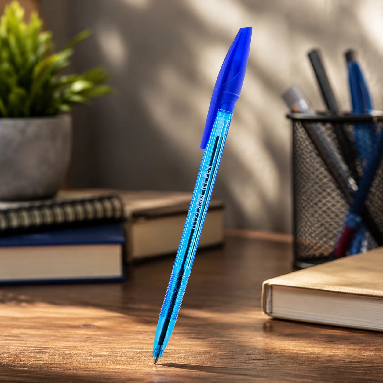 Ручка кулькова ECONOMIX ICE PEN 0,5 мм синя — Ручки та олівці