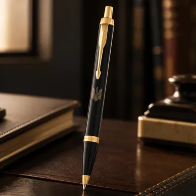 Ручка кулькова Parker IM 17 UKRAINE Black Тризуб 22032_T010y
