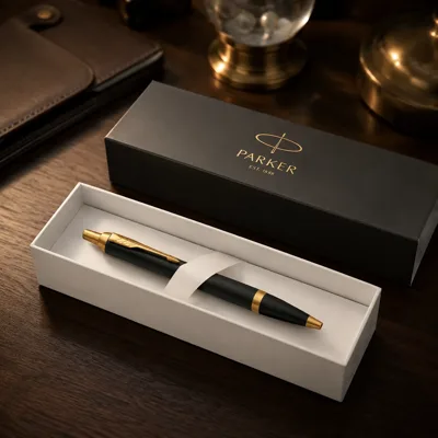 Ручка кулькова Parker IM Black з позолотою 22 032
