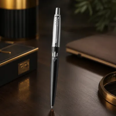 Ручка кулькова Parker Jotter 17 Ukraine Bond Street Black CT BP Тризуб Із Колосків 16232_T059w