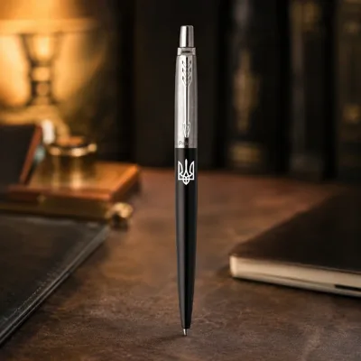 Ручка кулькова Parker Jotter 17 UKRAINE Bond Street Black Тризуб 16232_T001w