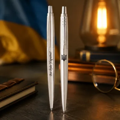 Ручка кулькова Parker Jotter 17 UKRAINE Тризуб Все буде Україна 16132_T214b